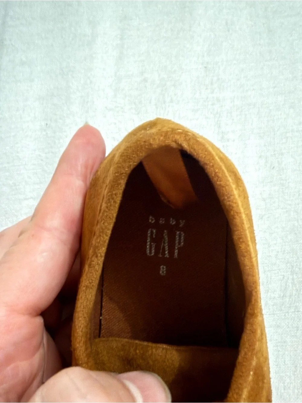 GAP Kids Tan Brown Moccasin Lace-Up Shoes